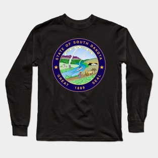 South Dakota Coat of Arms Long Sleeve T-Shirt